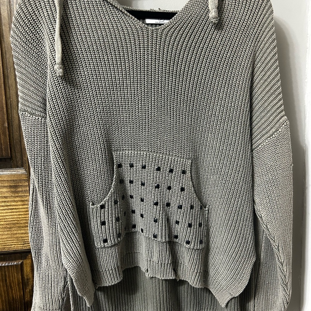 Women's Boutique Gray Knit Sweater